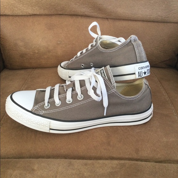 Shoes - Gray converse all star sneakers Sz 9